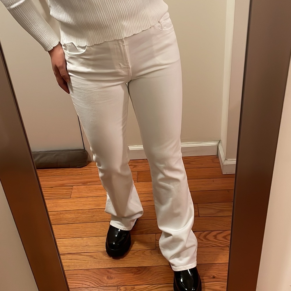 New jbrand white jeans! Wide leg